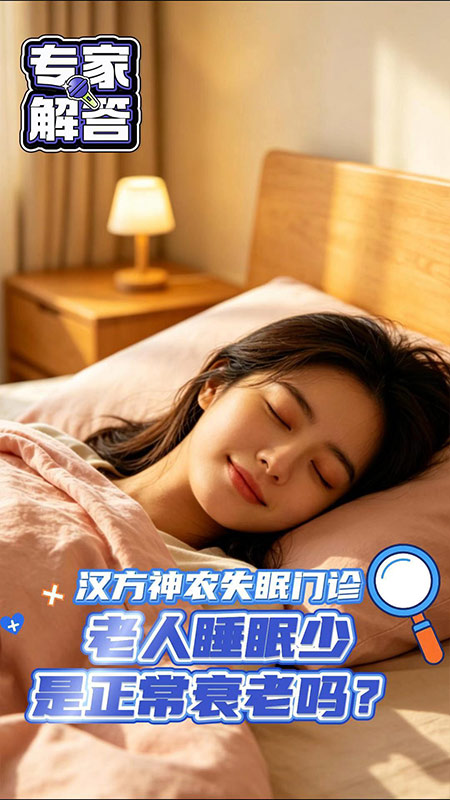 老人睡眠少是自然衰老的现象吗？